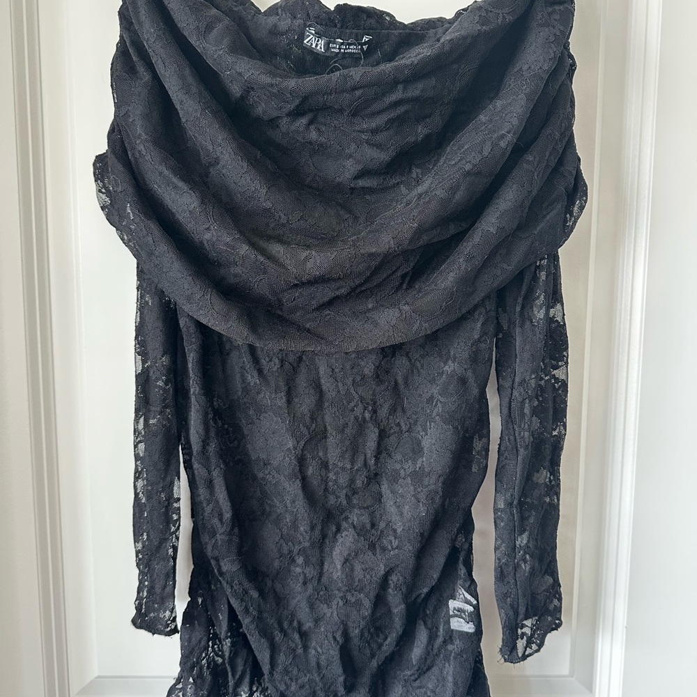 Elegant Black Lace Top